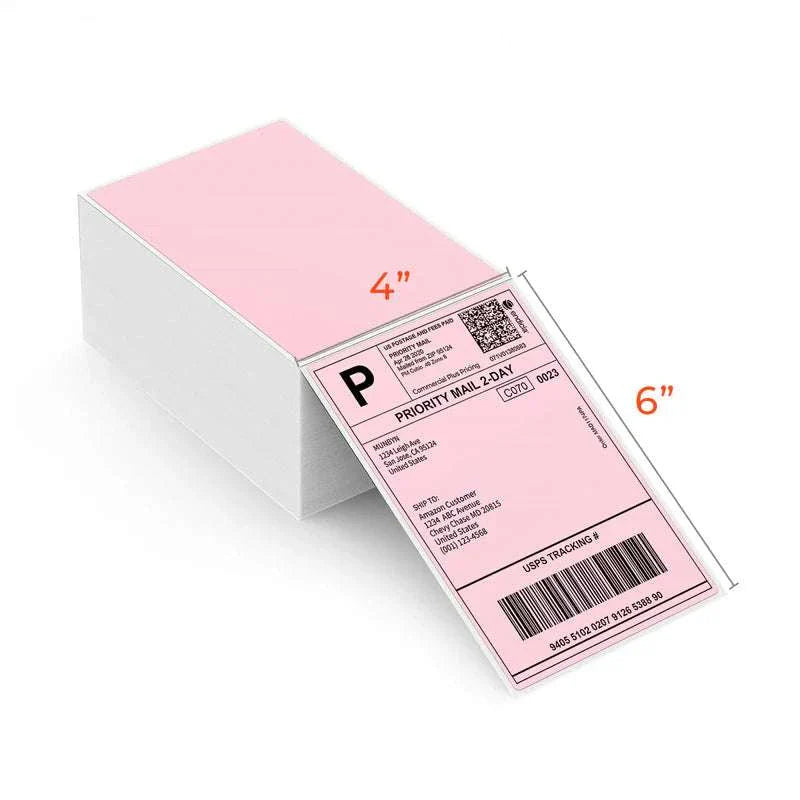 6 thermal shipping labels - case